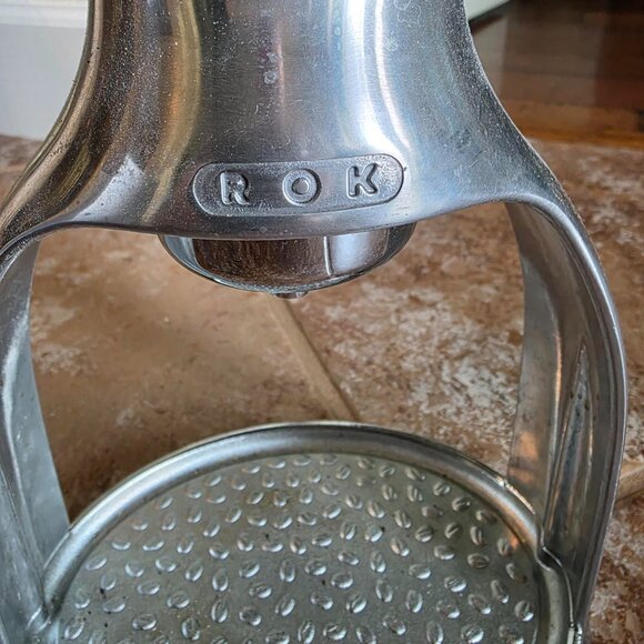 ROK Expresso Manuel Coffee maker Complete - Picture 3 of 5